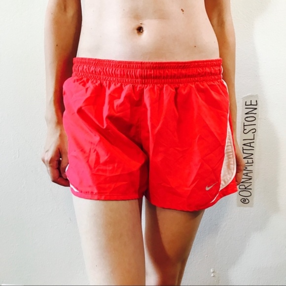 Nike Pants - NIKE PINK RUNNING SHORTS LINED ELASTIC WAIST 0601